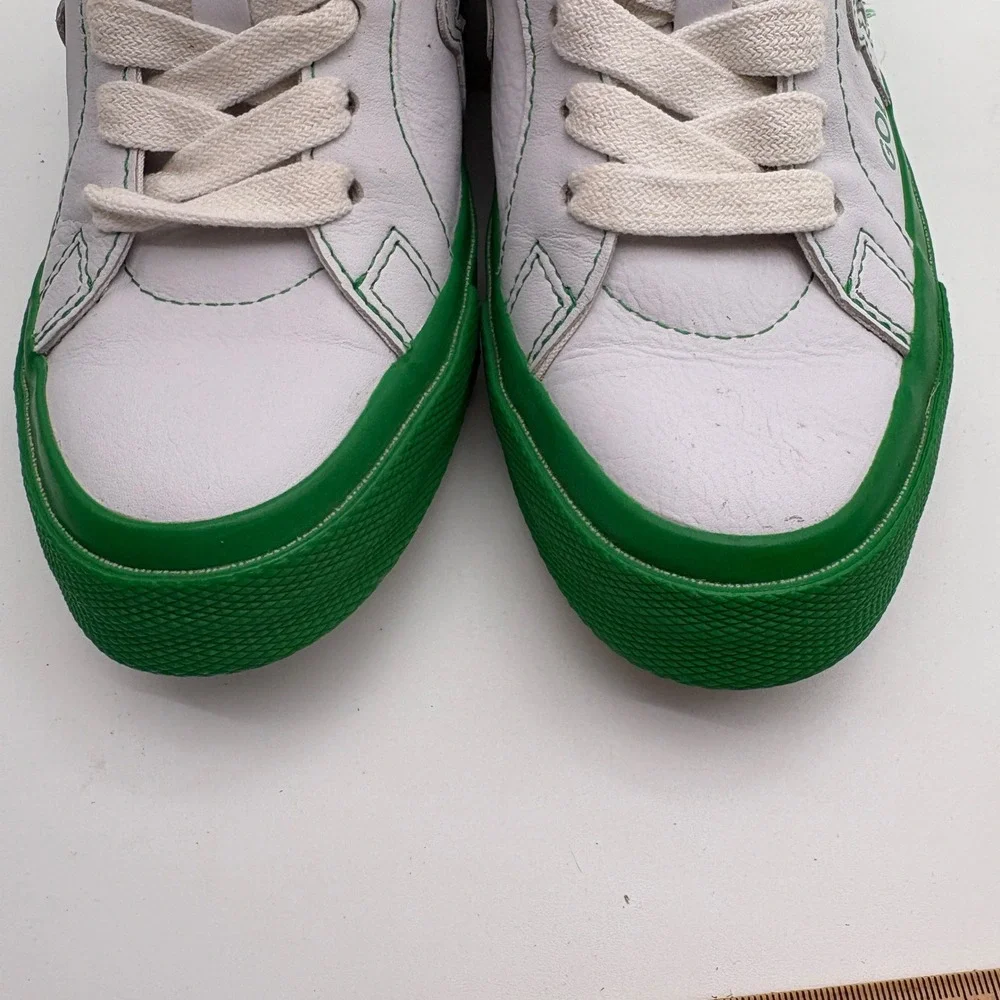 Converse Golf Le Fleur One Star White Kelly Green Leather Sneakers 164025C W 6